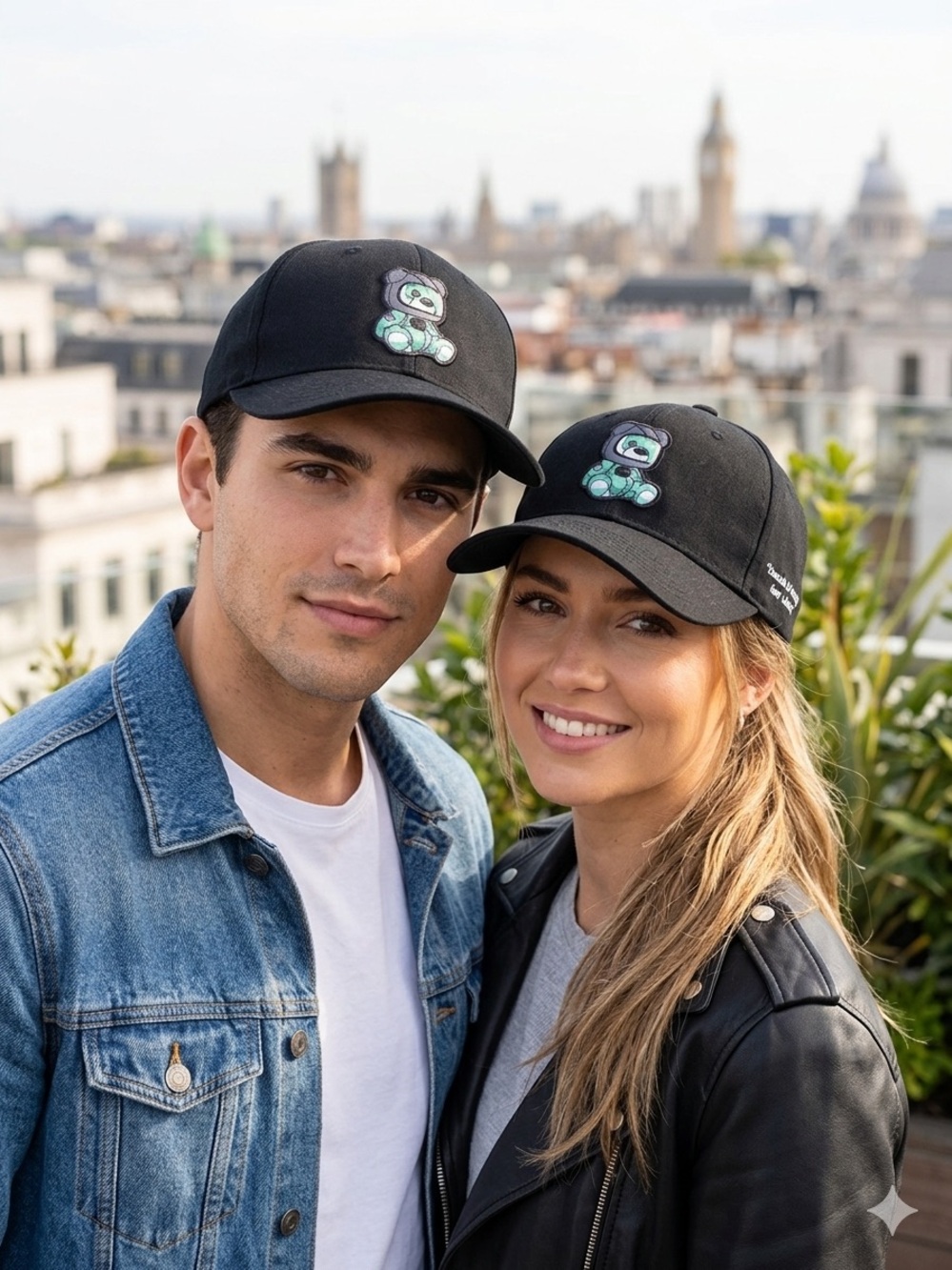 SOUTHPOLE  Black Cap with Red Logo Accent